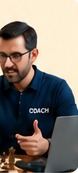 Chess coach teaching
